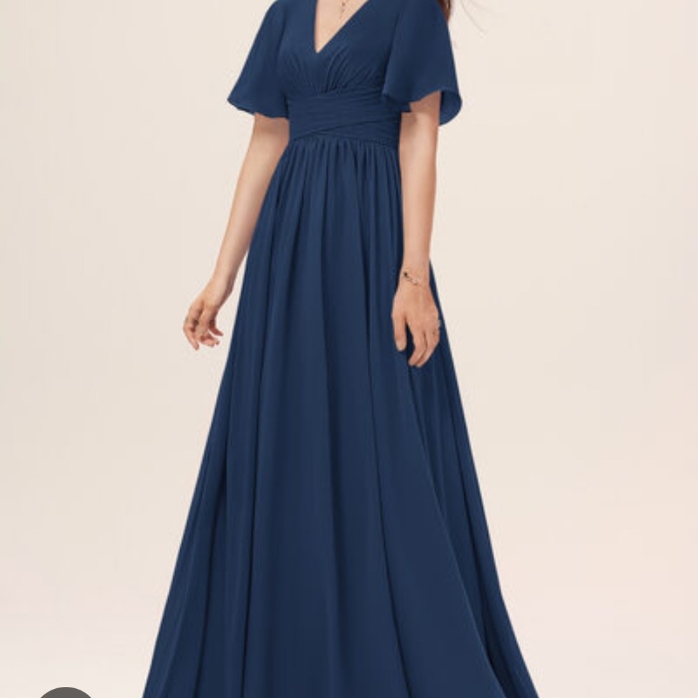 Elegant Navy Blue Gown